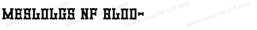 MesloLGS NF blod字体转换
